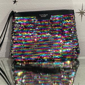 Victoria's Secret Two-Way Sequin Clutch Purse Bag